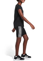 Girls 7-16 3 Stripe Bike Shorts