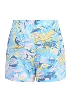 Girls 7-16 AEROREADY® Elastic Waistband Printed Woven Pacer Shorts