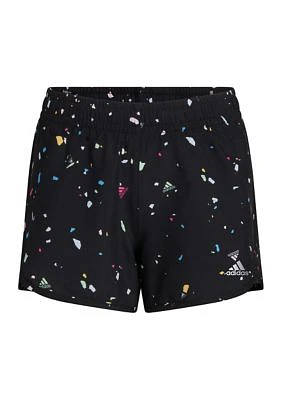 Girls 7-16 Elastic Waistband Printed Retro Woven Shorts