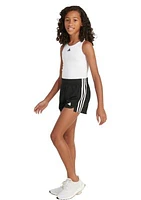 Girls 7-16 3 Stripe Pacer Mesh Shorts