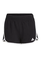 Girls 7-16 AEROREADY® Elastic Waistband Printed Woven Pacer Shorts