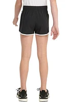 Girls 7-16 AEROREADY® Elastic Waistband Printed Woven Pacer Shorts