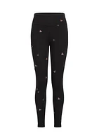 Girls 7-16 Printed Cell Phone Pocket Tights