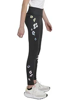 Girls 7-16 AEROREADY® "Floral" Sublimated Legging - Extended