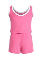 Girls 4-6x Sleeveless Terry Cloth Romper