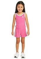 Girls 4-6x Sleeveless Terry Cloth Romper