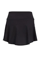 Girls 7-16 3 Stripe Flounce Knit Skort