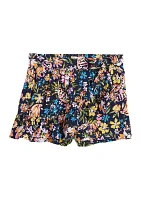 Girls 4-6x Printed Wrap Ruffle Skort