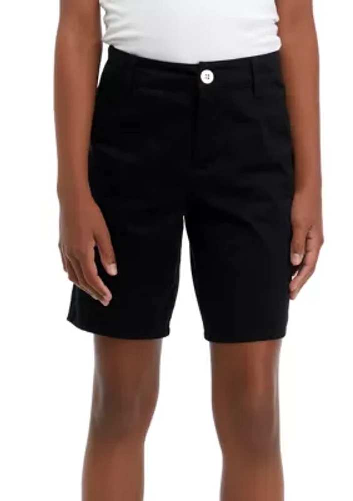 Girls 7-16 Solid Regulation Shorts