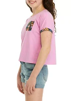 Girls 7-16 Short Sleeve Pocket T-Shirt