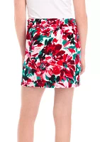 Girls 7-16 Printed Bow Skirt