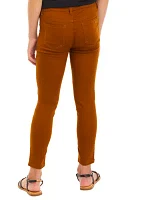 Girls 7-16 Stretch 5 Pocket Full Length Pants