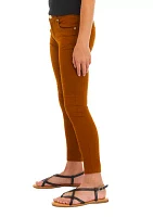 Girls 7-16 Stretch 5 Pocket Full Length Pants