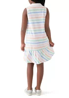 Girls 7-16 Sleeveless Knit Polo Dress