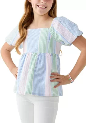 Girls 7-16 Peplum Top