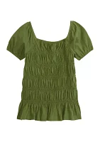 Girls 4-6x Smocked Knit Top