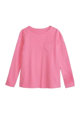 Girls 4-6x Long Sleeve Essential Jersey T-Shirt