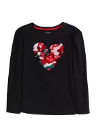 Girls 4-6x Long Sleeve Graphic T-Shirt