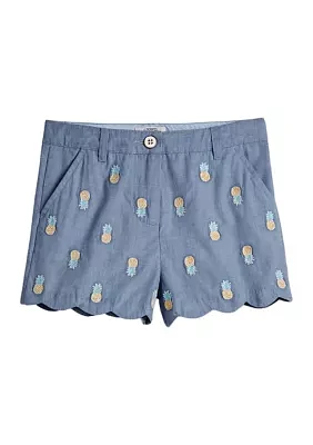 Girls 4-6x Scallop Shorts