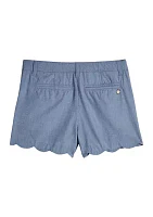 Girls 4-6x Scallop Shorts