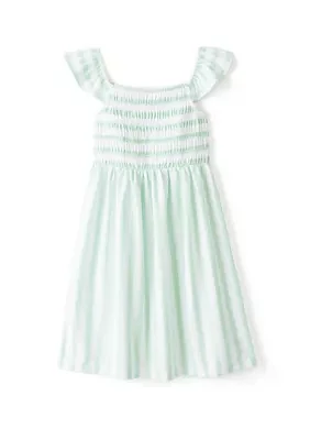 Girls 4-6x Smocked Yarn Dyed Knit Dress