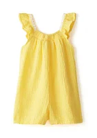 Girls 4-6x Double Gauze Romper