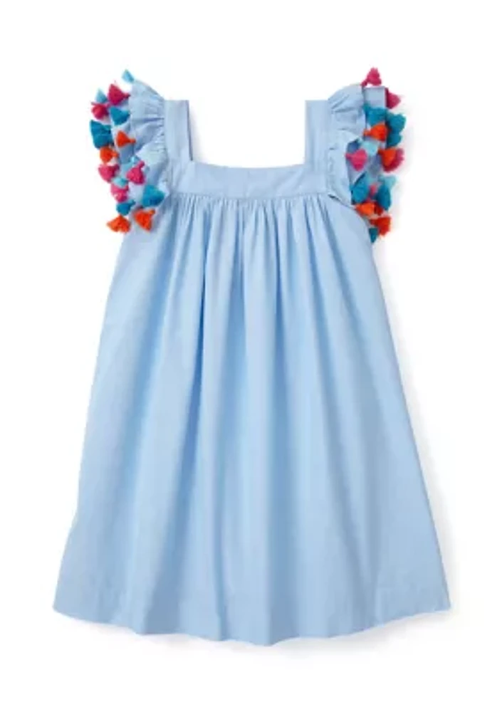 Girls 4-6x Tassel Swing Dress