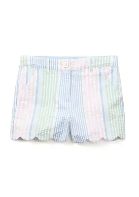 Girls 4-6x Scallop Twill Shorts