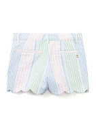 Girls 4-6x Scallop Twill Shorts