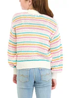 Girls 7-16 Multi Colored Cardigan