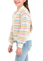 Girls 7-16 Multi Colored Cardigan