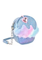 Girls Denim Cupcake Crossbody Bag