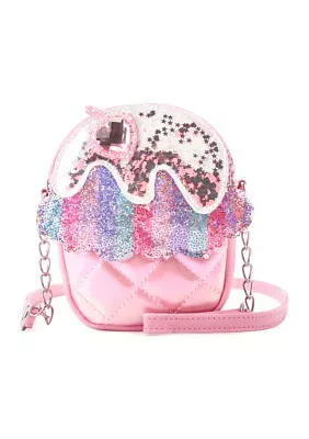 Cupcake Sequin Crossbody Bag