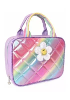 Girls Daisy Quilted Lunch Bag