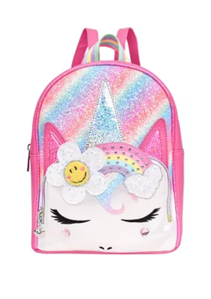 Girls Rainbow Unicorn Mini Backpack