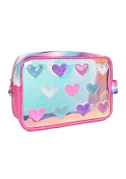 Girls Clear Hearts Pouch