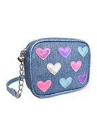 Heart Denim Crossbody