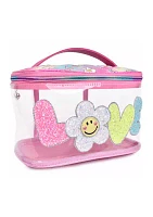 Girls Love Daisy Clear Train Case