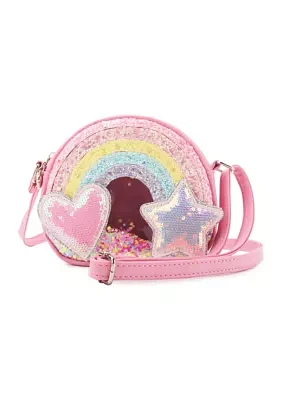 Rainbow Sequin Crossbody Bag