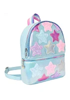 Girls Star Printed Glitter Mini Backpack