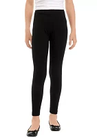 Girls 7-16 Pull On Solid Leggings