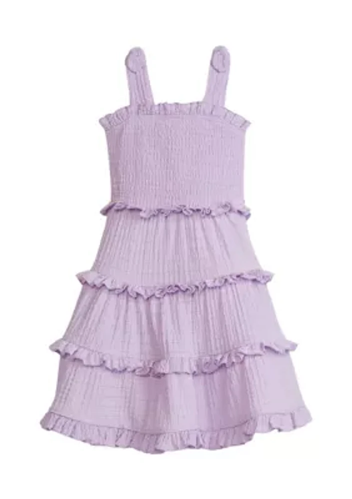 Girls 4-6x Tiered Dress