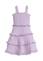 Girls 4-6x Tiered Dress