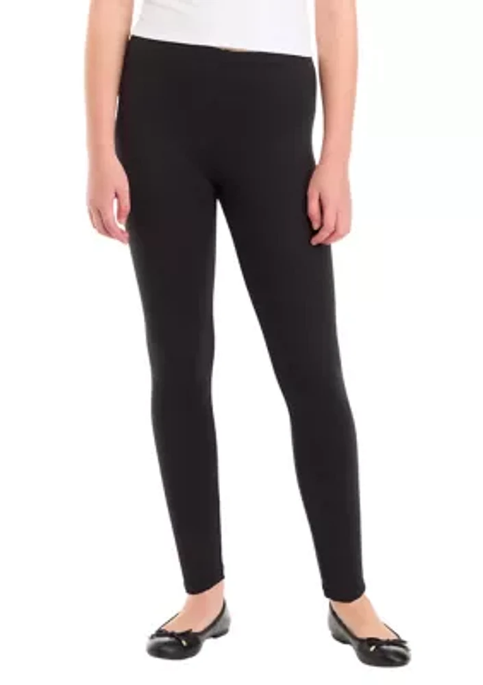 Girls 7-16 Solid Leggings