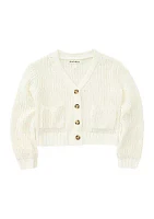 Girls 4-6x Solid Knit Cardigan