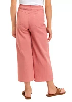 Girls 7-16 Wide Leg Button Front Pants