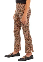 Girls 7-16 Printed Corduroy Flare Pants