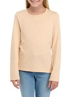 Girls 7-16 Seamless Waffle Knit Top