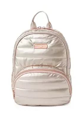 Jessica Simpson Girls Quilted Metallic Mini Backpack
