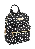 Mini Hearts Printed Backpack